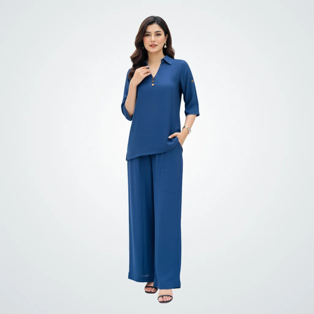 The Azure Textured Co-ord Set