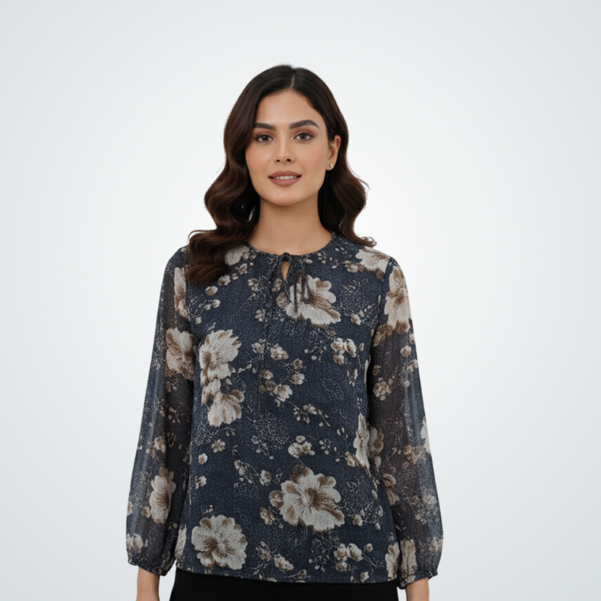 Midnight Garden Floral Top