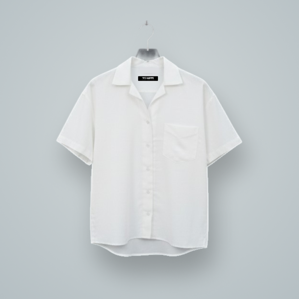 Sheer Cotton Short-Sleeve Shirt