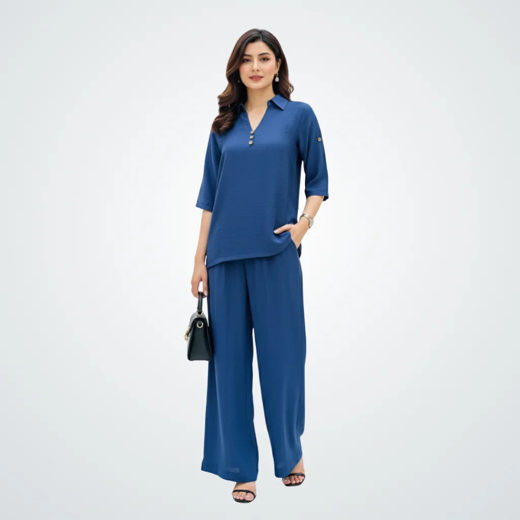 The Azure Textured Co-ord Set