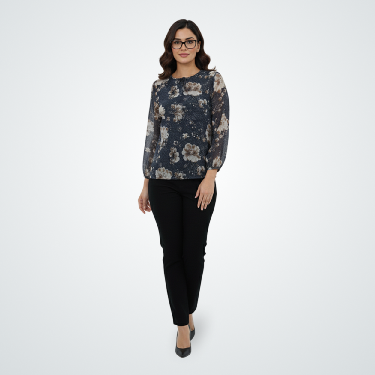 Midnight Garden Floral Top