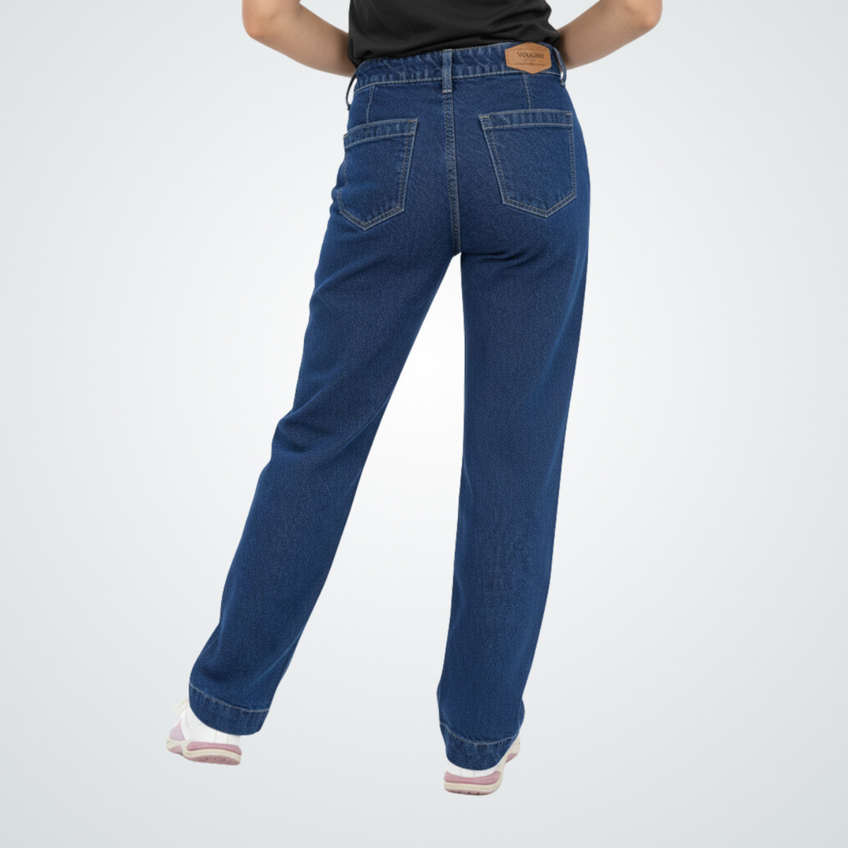Deep Indigo Straight-Leg Denim