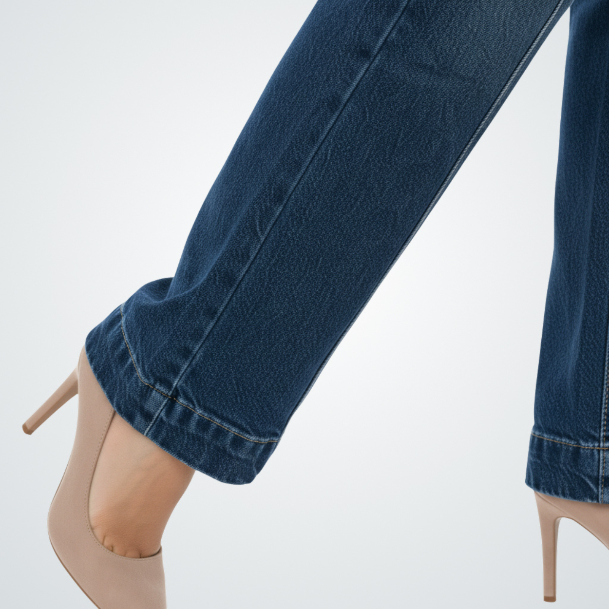 Heritage Straight-Cut Denim Faded