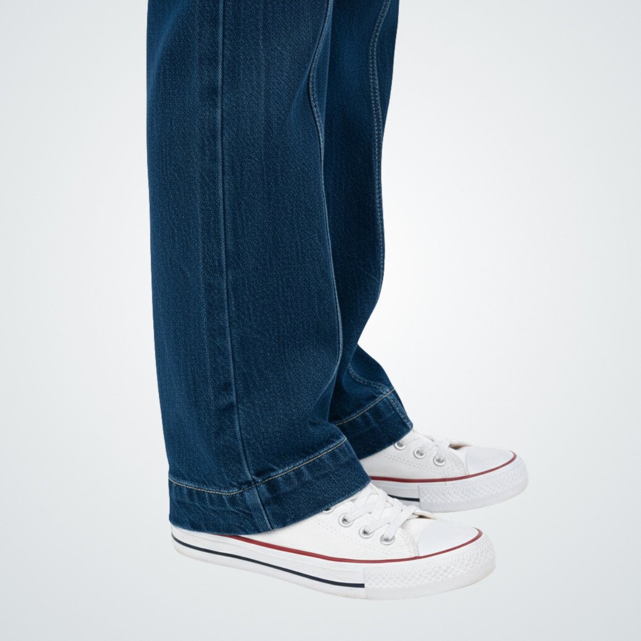 Midnight Stitch Straight-Leg Denim