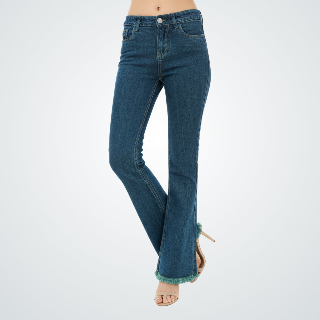 Retro Flare Denim Faded