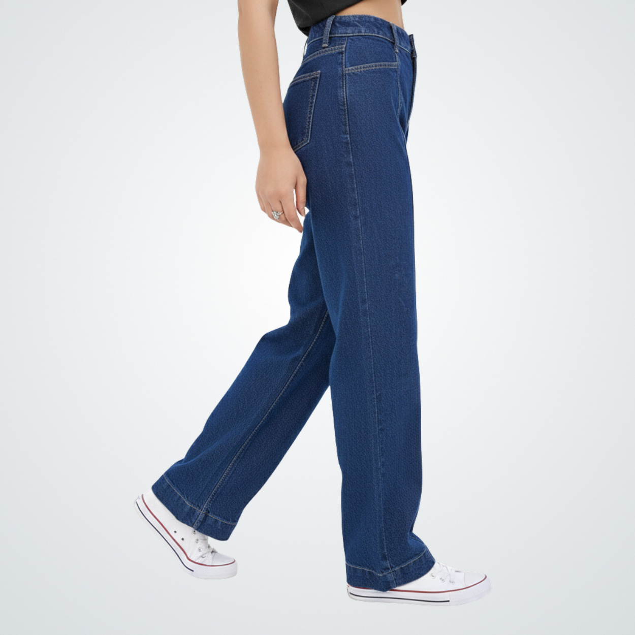 Deep Indigo Straight-Leg Denim