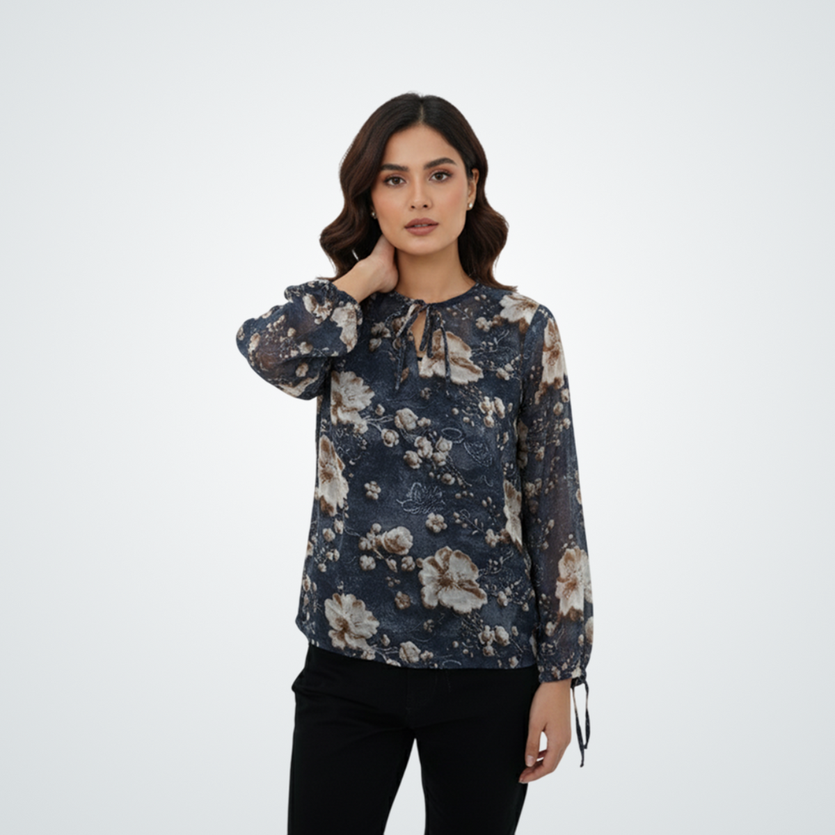 Midnight Garden Floral Top