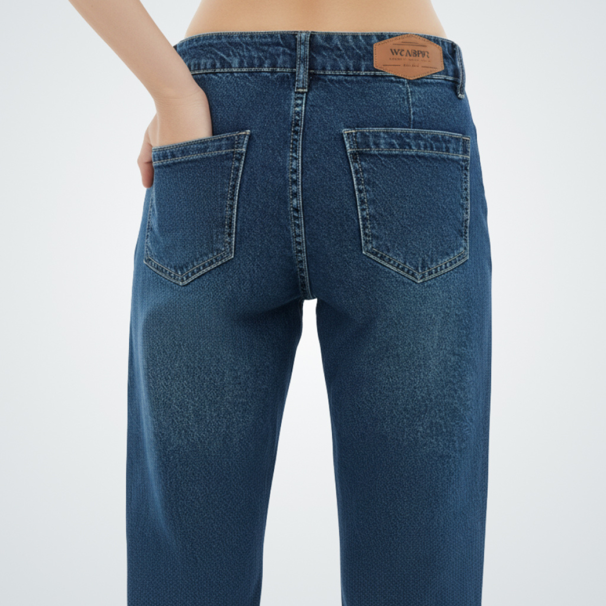 Heritage Straight-Cut Denim Faded