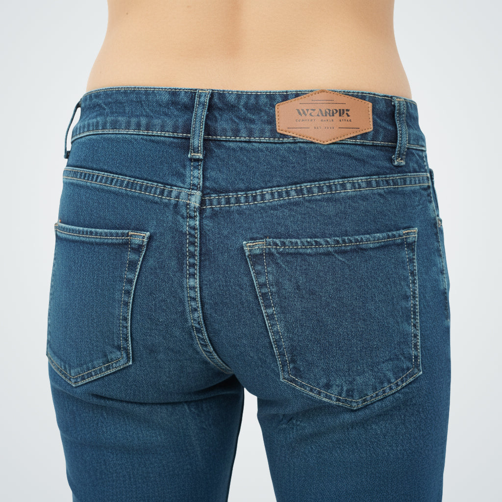 Retro Flare Denim Faded