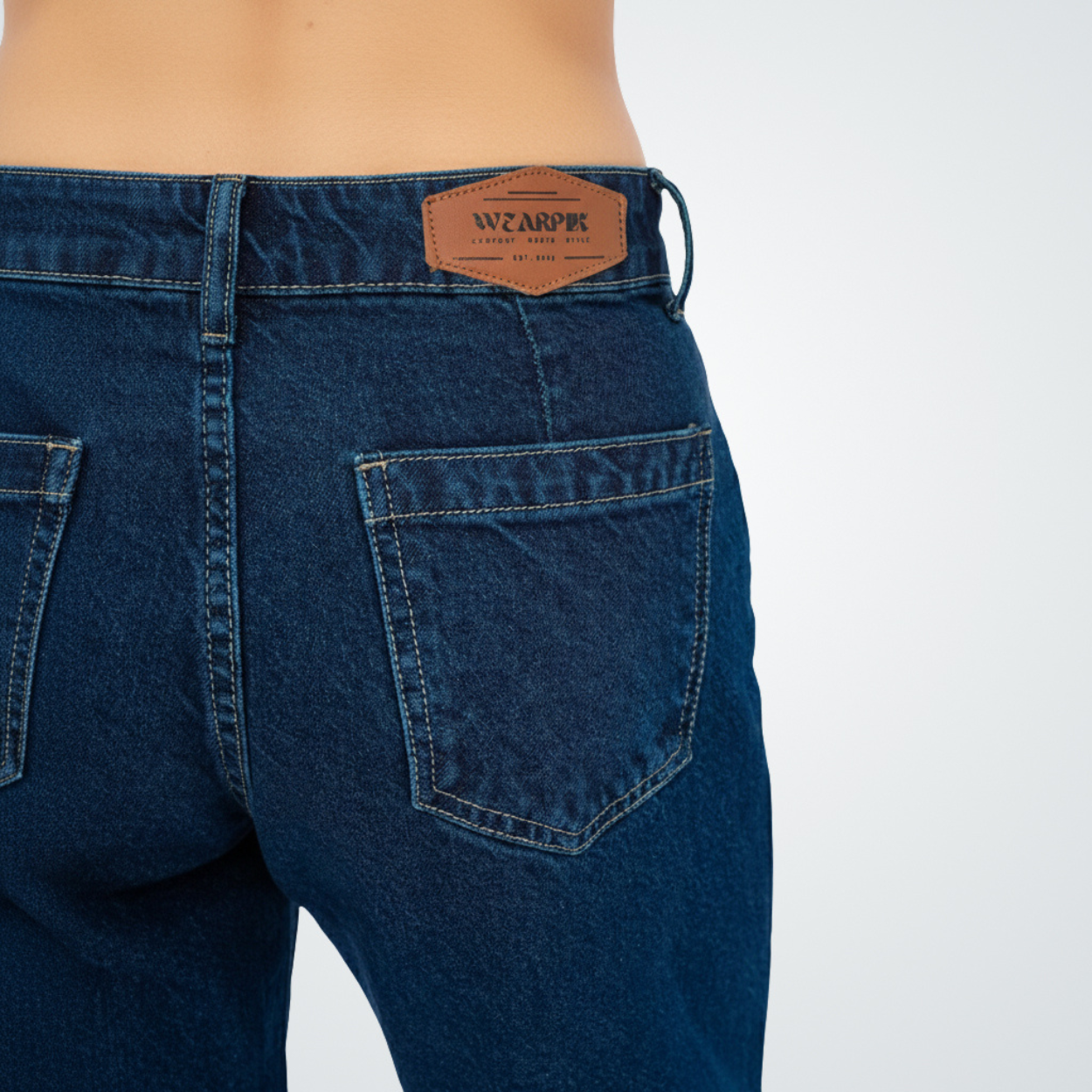 Midnight Stitch Straight-Leg Denim
