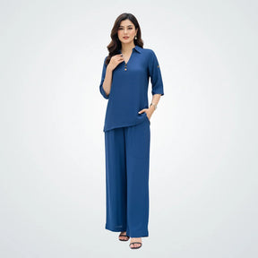 The Azure Textured Co-ord Set