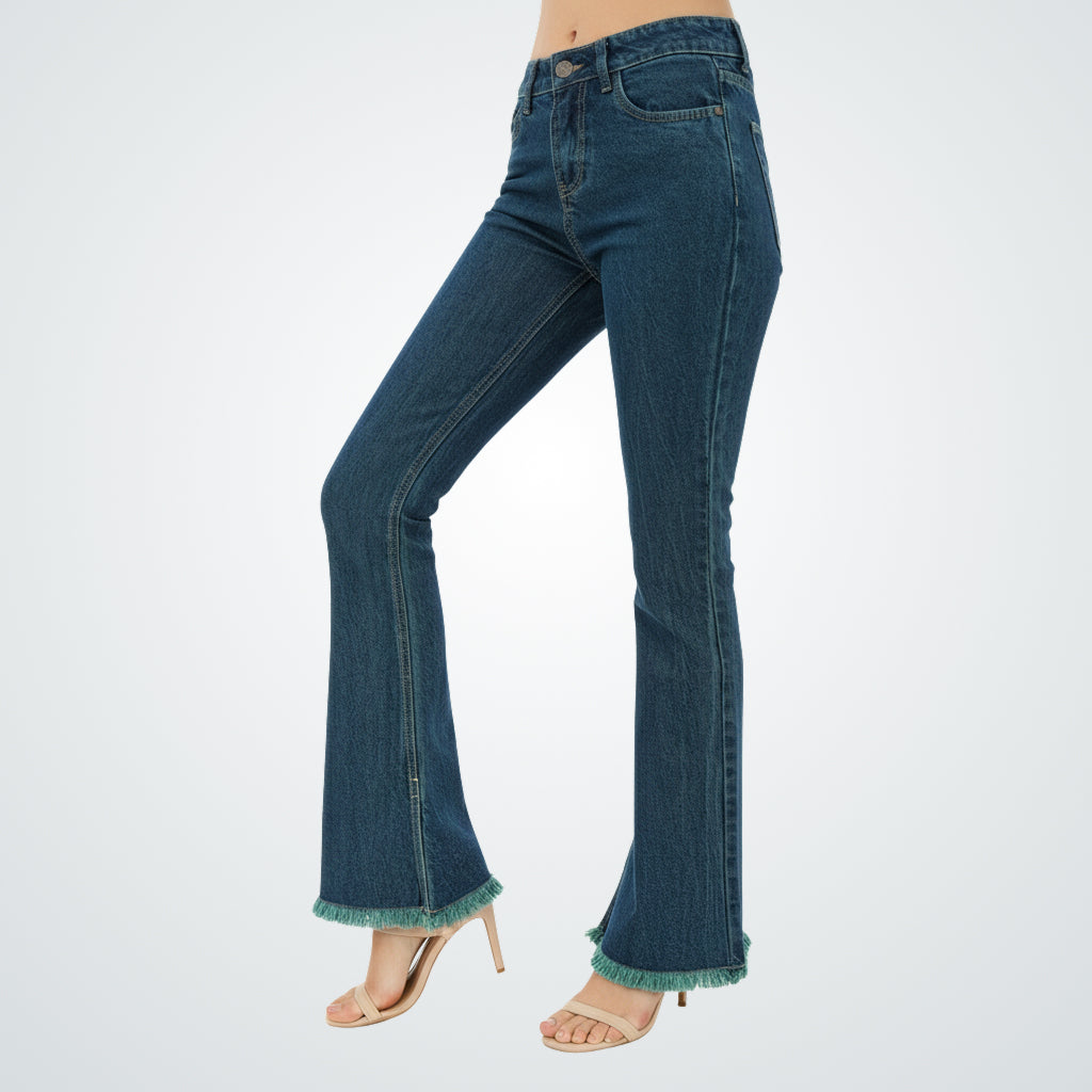 Retro Flare Denim Faded