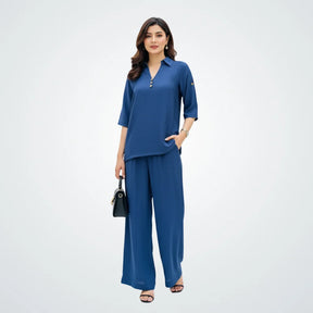 The Azure Textured Co-ord Set