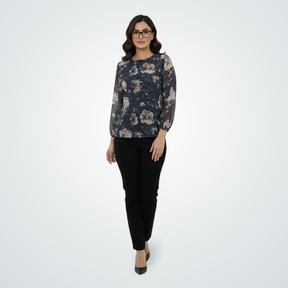 Midnight Garden Floral Top