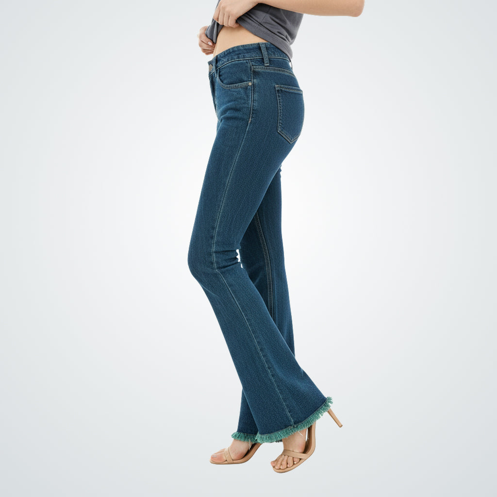 Retro Flare Denim Faded