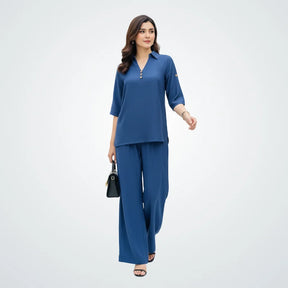 The Azure Textured Co-ord Set