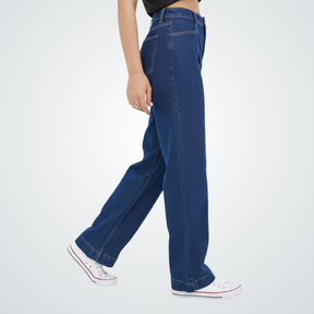 Deep Indigo Straight-Leg Denim