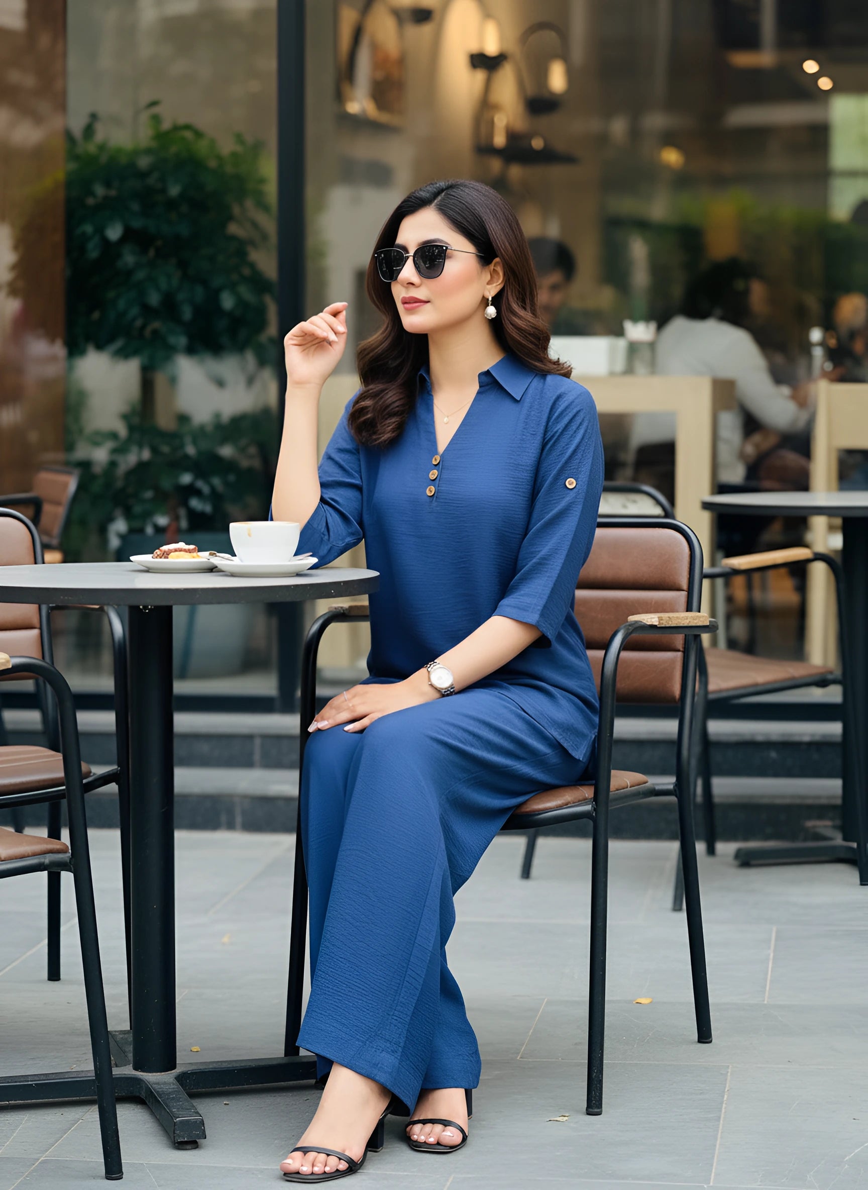 The Azure Textured Co-ord Set