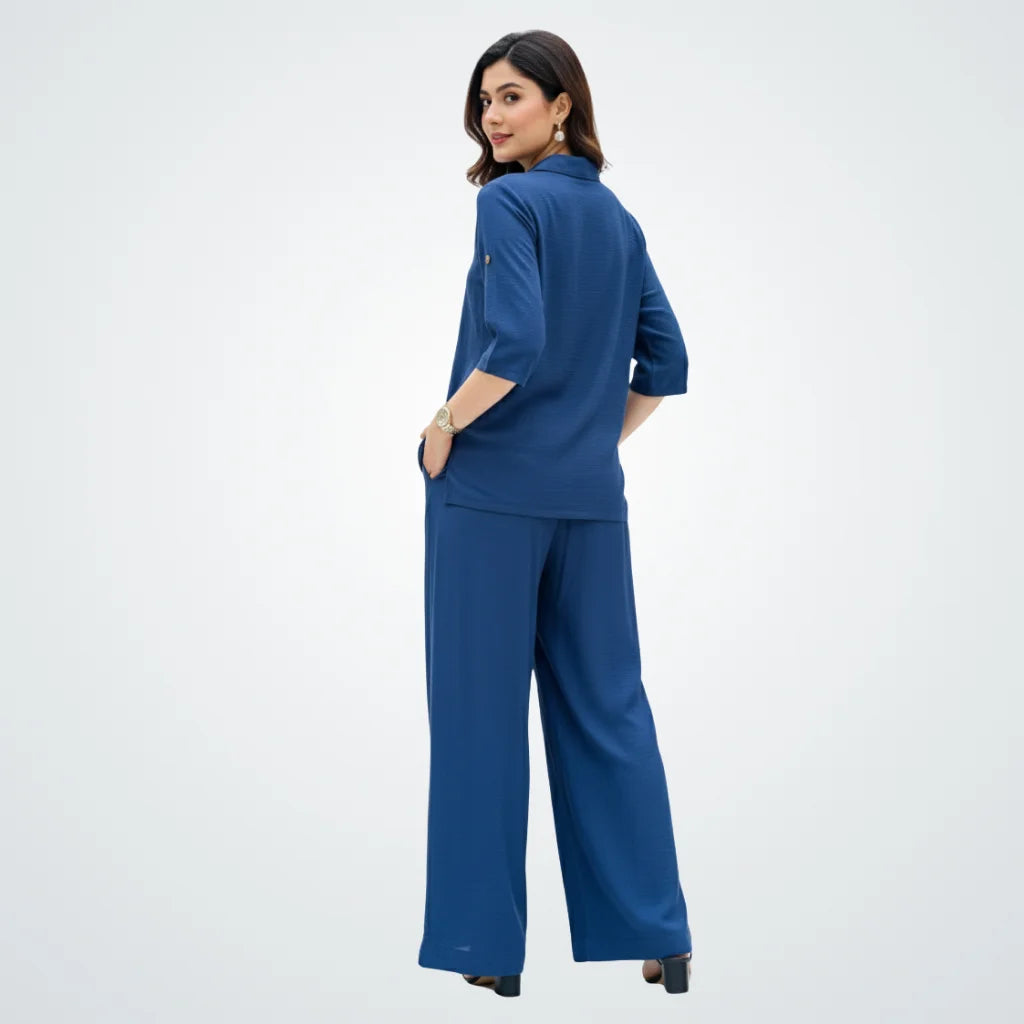 The Azure Textured Co-ord Set
